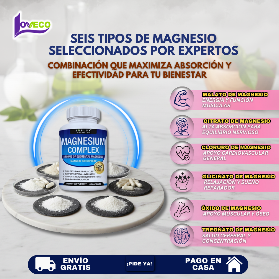 MAGNESIUM COMPLEX 60 CÁPSULAS ( SALUD Y ENERGÍA)