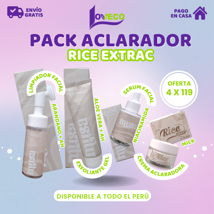 PACK ACLARADOR DE ARROZ