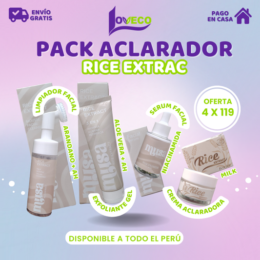 PACK ACLARADOR DE ARROZ