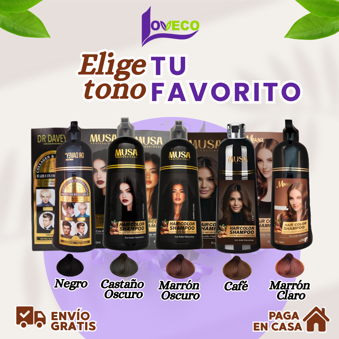 SHAMPOO TINTE CUBRE CANAS