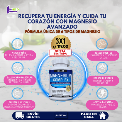 MAGNESIUM COMPLEX 60 CÁPSULAS ( SALUD Y ENERGÍA)