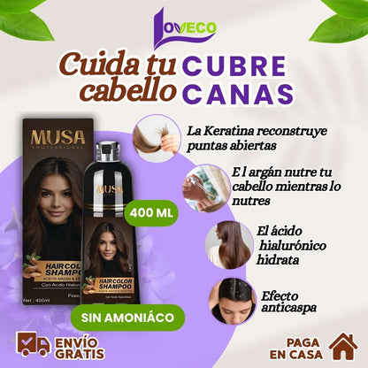 SHAMPOO TINTE CUBRE CANAS