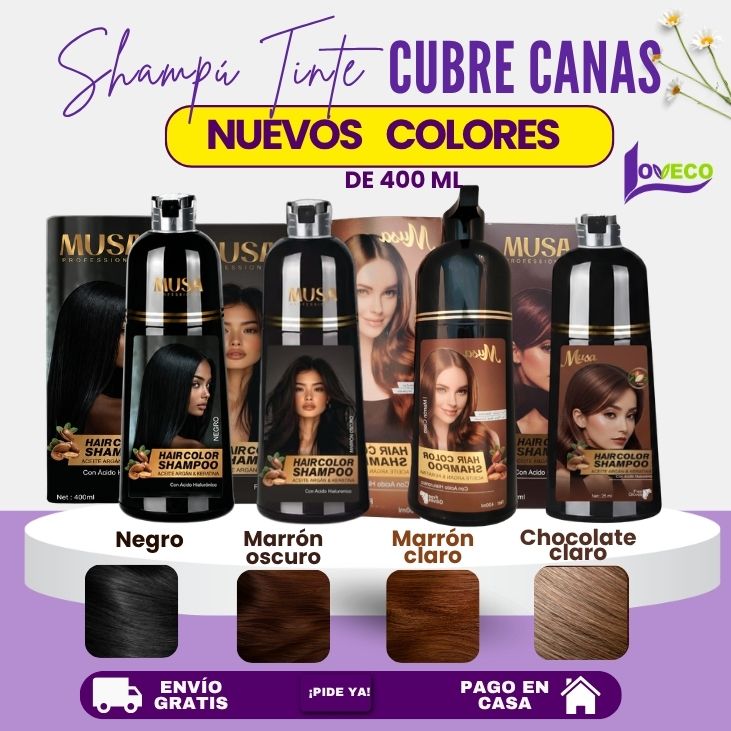 SHAMPOO TINTE CUBRE CANAS