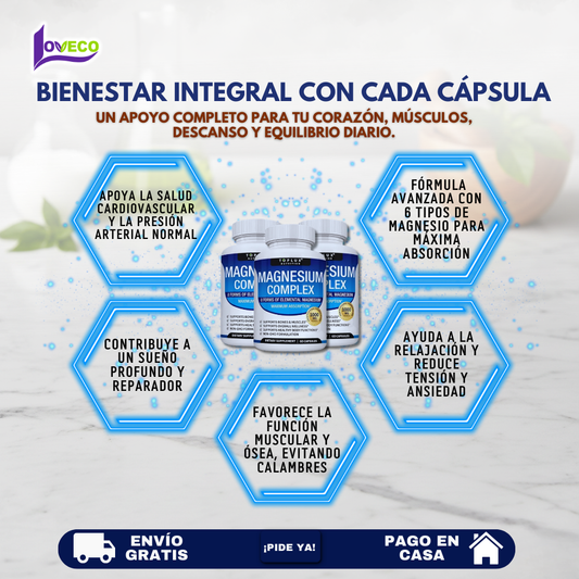 MAGNESIUM COMPLEX 60 CÁPSULAS ( SALUD Y ENERGÍA)