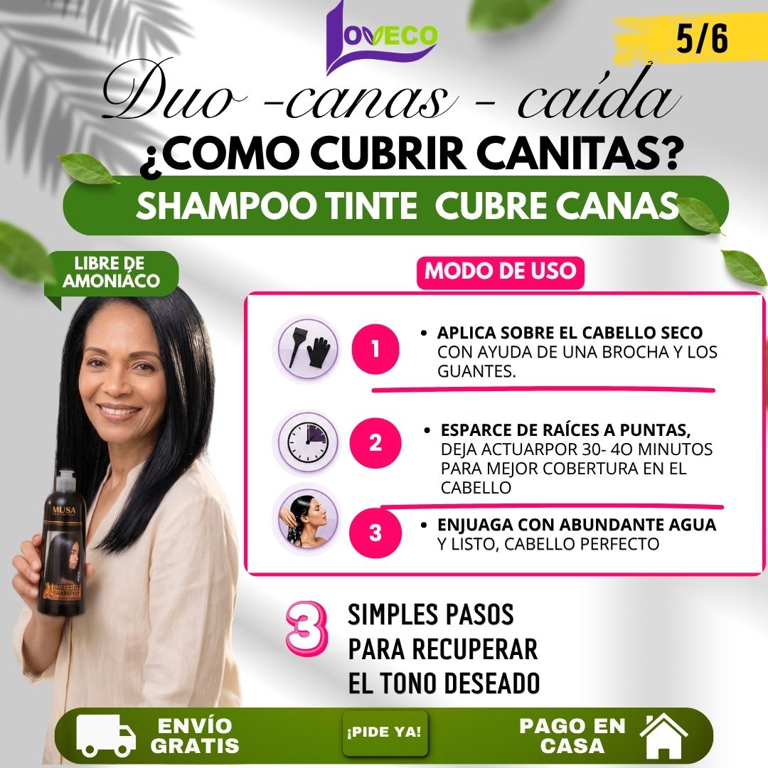 TRÍO CAPILAR COMPLETO ( SHAMPOO TINTE + SHAMPOO ROMERO + ACONDICIONADOR DE ROMERO)