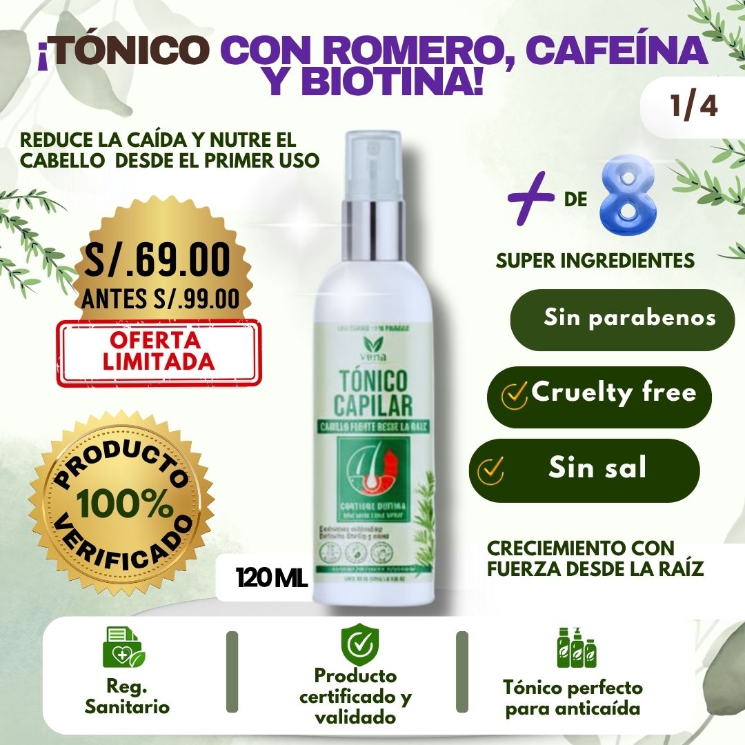 TÓNICO CAPILAR ANTICAÍDA  120ML